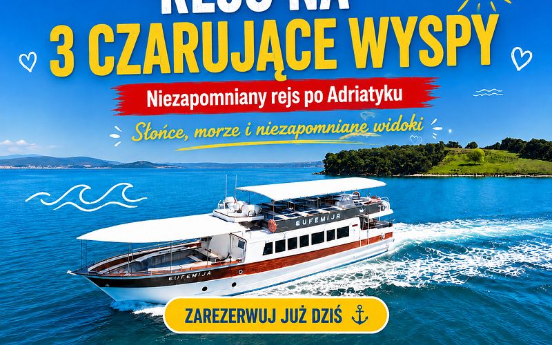 Trzy czarujące wyspy-niezapomniany rejs po adriatyckim archipelagu z przystankiem na wyspie Mana